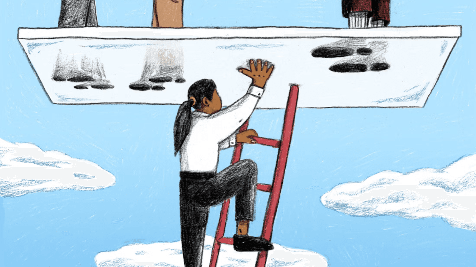 Long before hitting a glass ceiling, women face a ‘broken rung’.